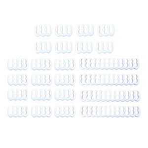 Magideal - 24 Uds 6 Pines 8 Pines 24 Pines Cable Abrazadera Clip Organizador Tocador Para 3-3,6Mm Pc Cables De Alimentación Ordenador Cable Manager Piezas Blanco