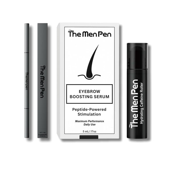 Kit de Cejas The Men Pen Impermeable Marrón Oscuro