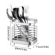 thumbnail image 4 of Escurridor de acero inoxidable para palillos, para cocina, para vajilla y utensilios, color plateado, 4 of 7