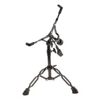 Magideal - Accesorios De Soporte De Tambor Altura De Aleación Con Almohadilla De Goma Antideslizante Hardware De Equipo De Percusión Soporte De Doble , 22 Mm Negro