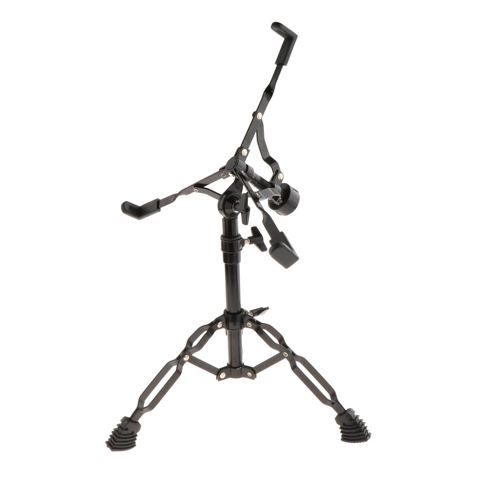 Magideal - Accesorios De Soporte De Tambor Altura De Aleación Con Almohadilla De Goma Antideslizante Hardware De Equipo De Percusión Soporte De Doble , 22 Mm Negro
