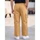 thumbnail image 3 of INSPIRE CHIC Pantalones Cargo de Trabajo al Aire Libre para Hombre con Múltiples Bolsillos y Pierna Recta XL Marrón, 3 of 5