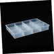 thumbnail image 3 of Caja de exhibición de almacenamiento Bandeja de almacenamiento de joyas Soporte de plástico para anillos Paleta de maquillaje Escritorio, 3 of 7