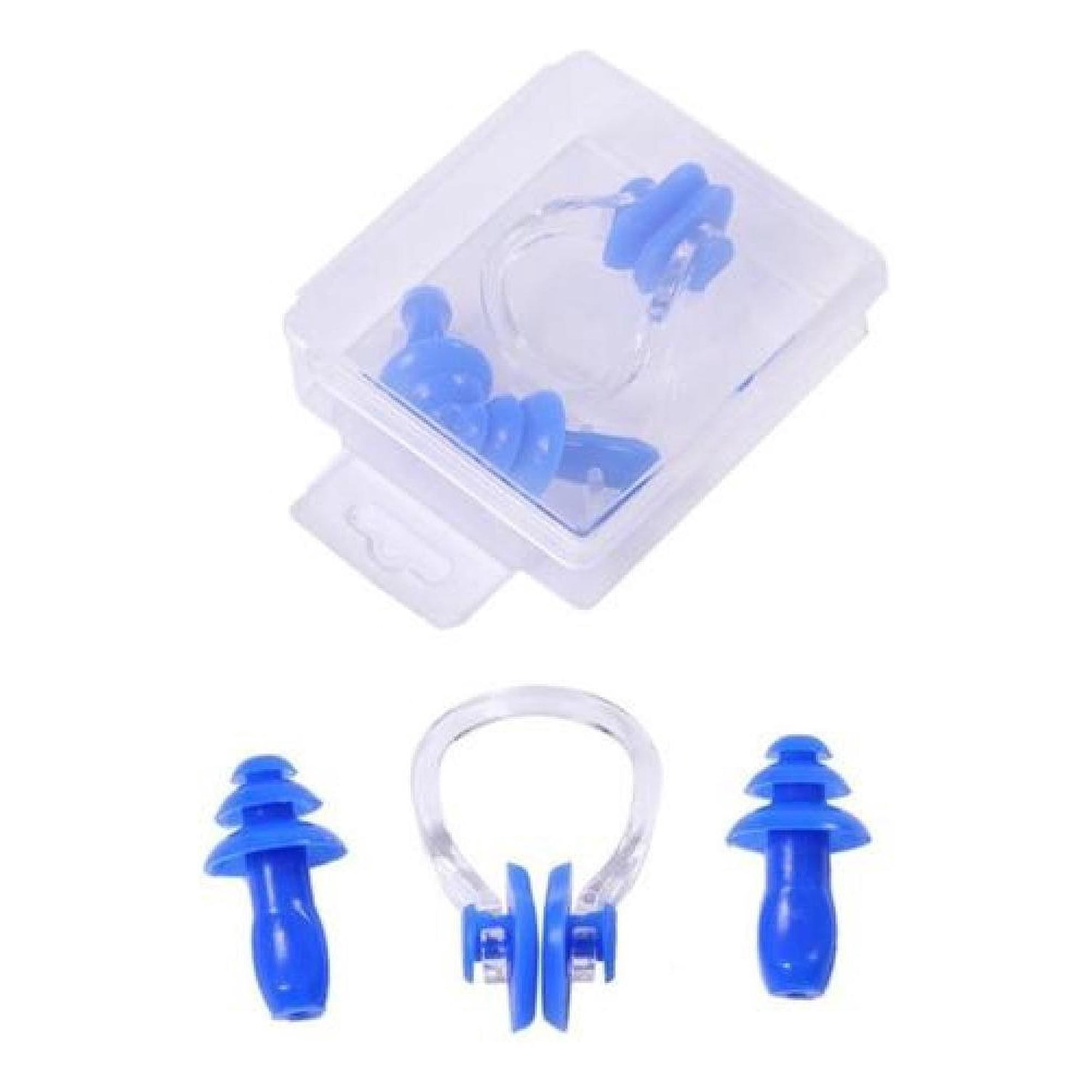 Oem - Tapones Para Nariz Y Oídos De Silicona Azul Talla Única