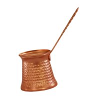 Bothyi - Cafetera Turca Gruesa Hecha A Mano Con Forma De Llama Martillada Para El Hogar, La Cocina Y La Oficina