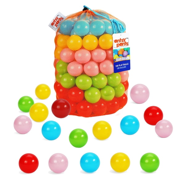 Pantalones Ball Pit Antsy, 200 pelotas para niños pequeños de 1 a 3 años, con bolsa