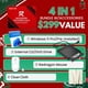 thumbnail image 2 of Ordenador portátil HP 2025 Intel i3-N305 de 17,3 pulgadas, 16 GB de RAM, 512 GB SSD, 2 of 7