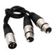 thumbnail image 3 of Divisor XLR Hembra A Doble Macho Y Cable De Micrófono Balanceado De Audio De 3 Pines, 3 of 3