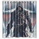 thumbnail image 1 of Cortina de ducha con diseño de Assassin's Creed, juego de cortinas de baño con ganchos, tamaño 66 x 72 pulgadas, 1 of 3