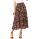 thumbnail image 5 of INSPIRE CHIC Falda Floral de Mujer con Volantes en Capas de Chifón A-Line Maxi Falda Negro Rojo 3XL, 5 of 8