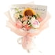 thumbnail image 3 of Ramo De Flores De Ganchillo Ya Hecho Para Aniversario, Regalo Del Día De San Valentín, Café, Flor Rosa, 3 of 5