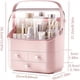 thumbnail image 1 of 1pc Waterproof Makeup Organizer with Dustproof Cover and Portable Handle - Perfect for Bathroom, Bedroom, and Dresser - Keep Your Cosmetics Safe and Organized, 1 of 5