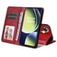 thumbnail image 3 of Funda Billetera para OnePlus Nord CE 3 Lite con Porta Tarjetas y Soporte Ajustable Rojo, 3 of 5