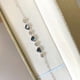 thumbnail image 2 of Pulsera Corazones Plata Italiana - Azul y Blanco, 2 of 3