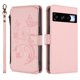 thumbnail image 2 of Funda Cartera Mariposa para [Google Pixel 8 Pro] con Soporte y Cremallera Rosa, 2 of 6