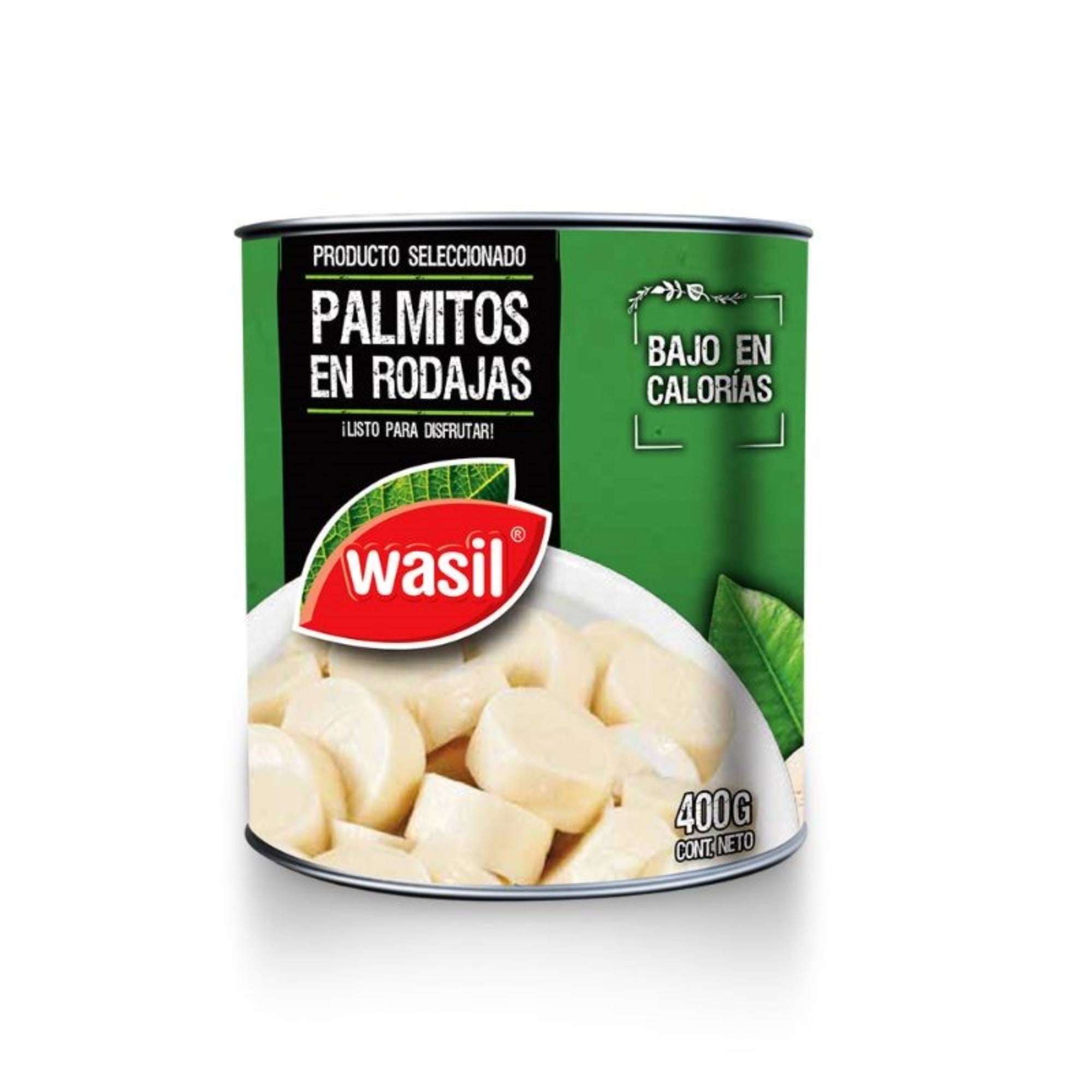 Palmitos En Rodajas Tarro Drenado 220 g - Neto 400 g Wasil