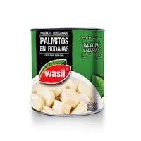 Palmitos En Rodajas Tarro Drenado 220 G - Neto 400 G Wasil