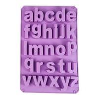 Genérico - Molde De Silicona Letras Moldes Letras Minuscula 26Cavidades