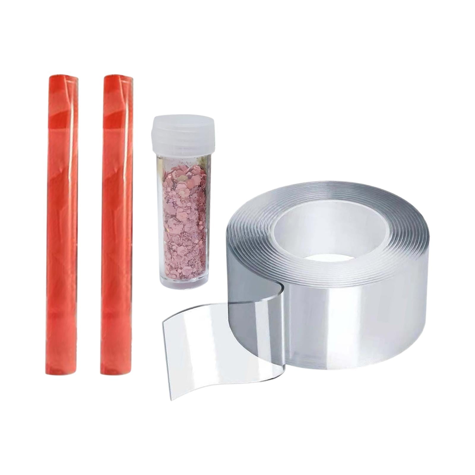 Bothyi - Soplar Burbujas Cinta De Doble Cara Relajante Tiras De Cintas Sin Rastro Manualidades Diy 2mmx5cmx1meter