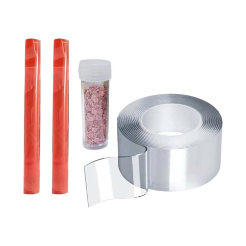 Bothyi - Soplar Burbujas Cinta De Doble Cara Relajante Tiras De Cintas Sin Rastro Manualidades Diy 2Mmx5Cmx1Meter