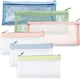 thumbnail image 1 of 6 piezas transparente lápiz bolsa súper suave malla pluma bolsa bolsa con cremallera impermeable multicolor lápiz caso portátil TPU bolsa de almacenamiento viaje papelería bolsa de maquillaje mujeres, 1 of 7