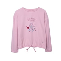 Pillin - Polera Niña Manga Larga Estampado Floral Palo Rosa