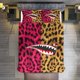 thumbnail image 2 of Red Brown Leopard Bape Shake Camo Comforter Set Soft 3 Pcs Twin Bedding Sets Thicken for All Season, 2 of 5