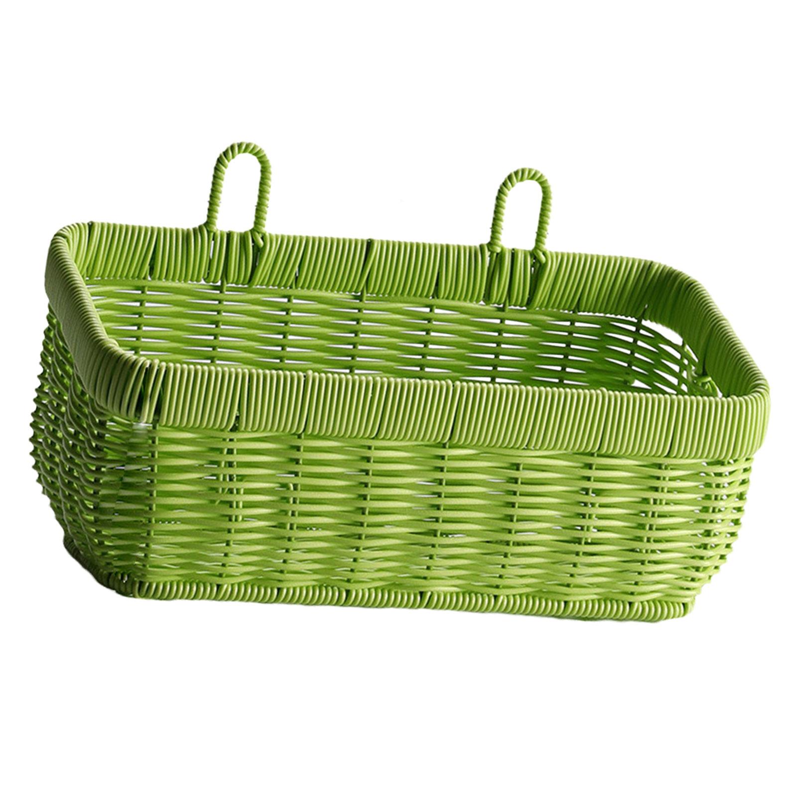 Bothyi - Cesta De Almacenamiento Para Organizar Cesta De Juguetes Para Sala De Estar, Jardín, Cesta Para Plantas, Color Verde