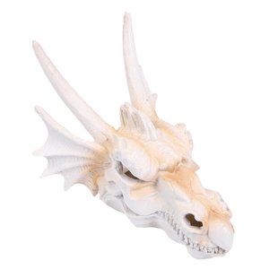 Ioensy - Estatua De Calavera Con Cabeza De Dragón, Colección De Arte, Artesanía, Adorno Para Acuario, 13,6 X 8 X 7,5 Cm