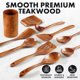 thumbnail image 3 of Juego de utensilios de madera Zulay Kitchen, madera de teca, 10 piezas, 3 of 9