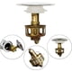 thumbnail image 2 of Filtro de desagüe universal para lavabo, tapón de desagüe emergente para lavabo de baño con cesta, colador para cocina y baño., 2 of 5