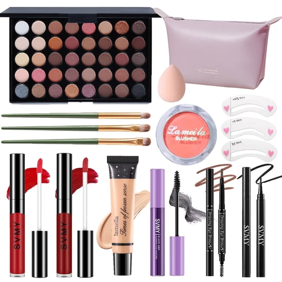 Kit de Maquillaje PWYSHXDF 16 Piezas Completo para Mujeres