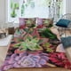 thumbnail image 2 of Plantas Suculentas Conjunto de sábanas temático, trío de piezas, cómodo y amigable con la piel, diseño único, regalo de decoración para el hogar para familiares, amigos y fans,140cm *210cm, 2 of 6