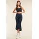 thumbnail image 5 of Pantalones Acampanados Retro de Cintura Alta en Color Azul Marino, 5 of 5