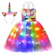 thumbnail image 1 of Vestido tutú Costume Soyoekbt de princesa unicornio con LED de 3 a 8 años, 1 of 4
