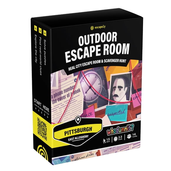 Sala de Escape al aire libre Escapely Pittsburgh 1-6 jugadores 1,5 km