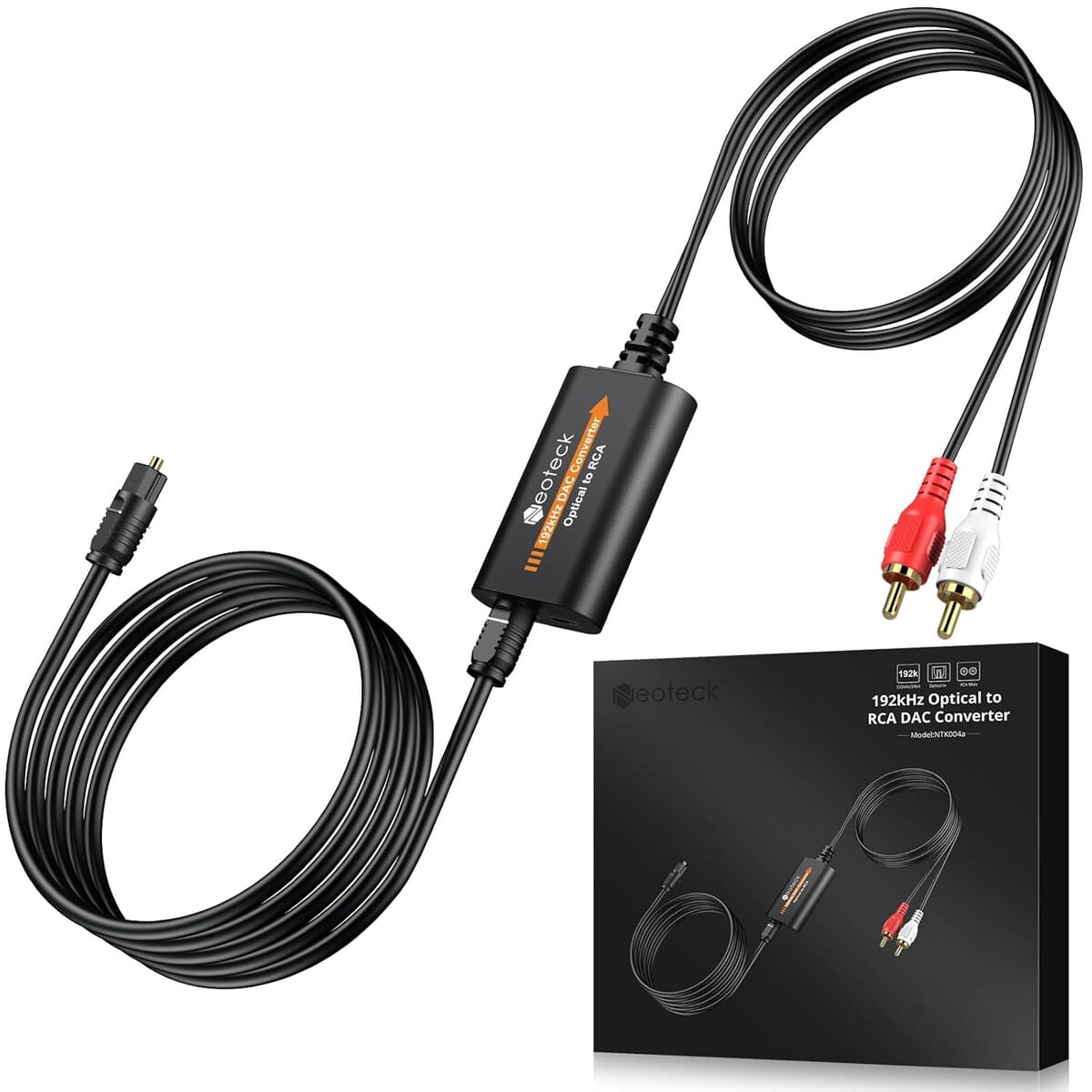 Conversor Dac Neoteck 192khz Óptico A Rca Cable 2.1m