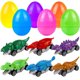 thumbnail image 1 of Dufricen Set de 6 Huevos de Pascua con Carritos de Dinosaurio, 1 of 5