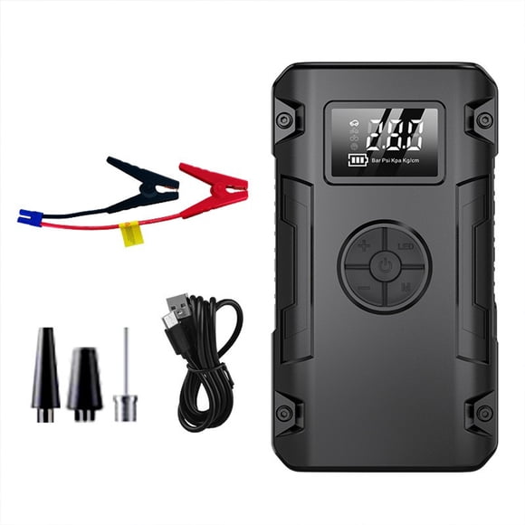 Partidor Bateria Auto 6000mah 12v Arrancador Inflador