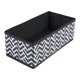 thumbnail image 1 of REGALWOVEN 1 Pack Bins de Almacenamiento de Tela, Organizadores de Armario Plegables para Estantes, Perfectos para Guardar Ropa Libros Patrón Ondulado Negro 11*5.5*3.9, 1 of 6