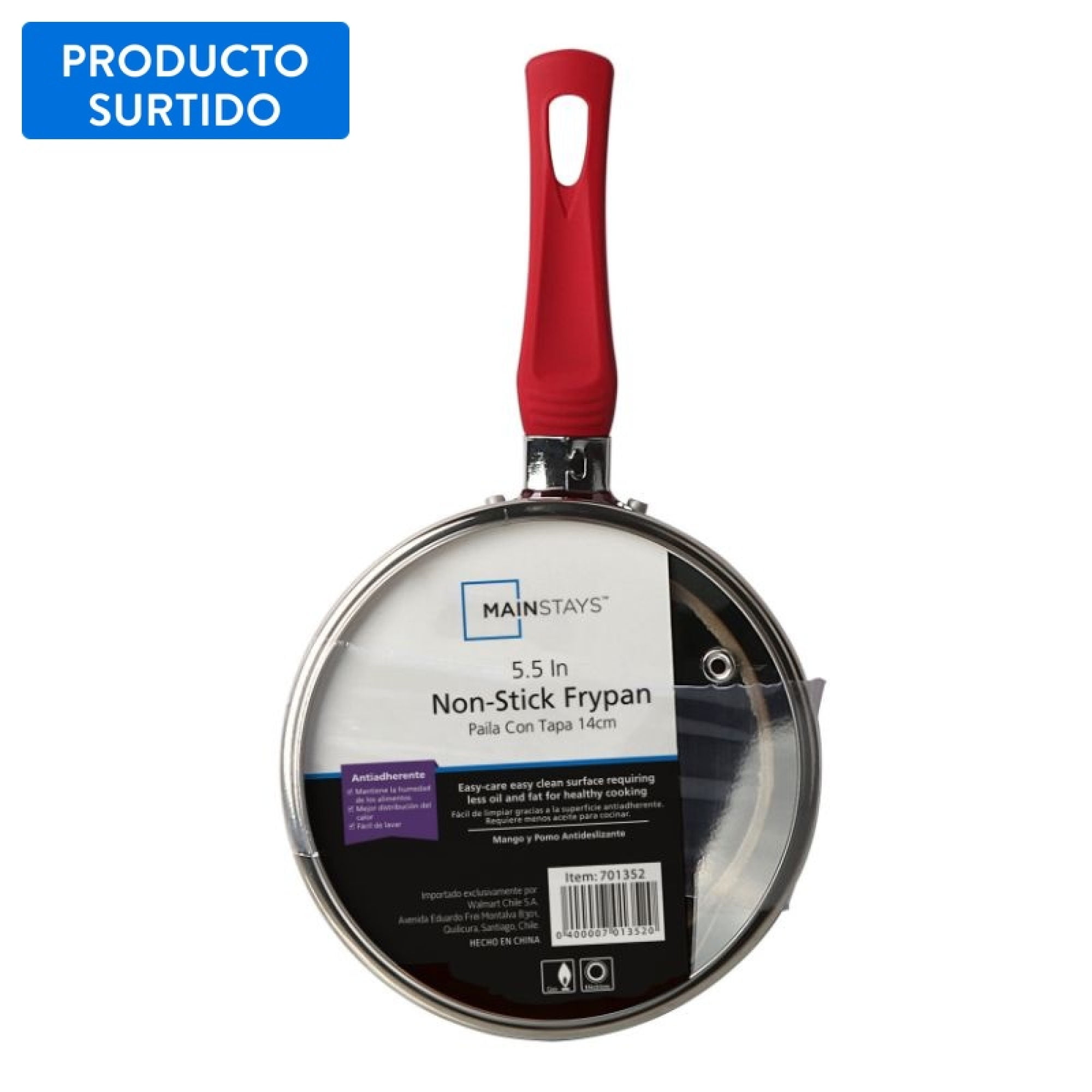 Mainstays - Paila Con Tapa 14 Cm Multicolor