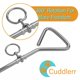thumbnail image 3 of Cable de amarre para perros de 20 pies con estaca cromada de 16 cm, 3 of 9