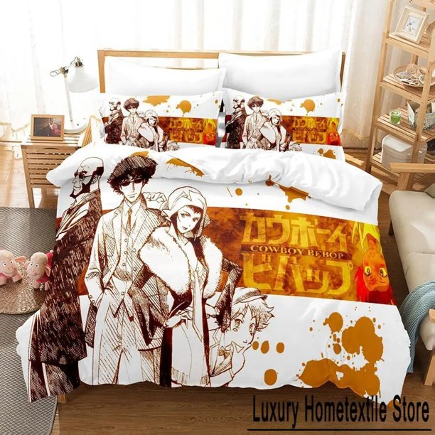 2024 Cowboy Bebop Bedding Set Bed Set Adult Kid Bedroom Duvet cover Sets Bed Sheet Set Bed Sheets