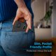 thumbnail image 4 of Funda ENCASED para iPhone 17 Pro con billetera, negro mate, 4 of 7