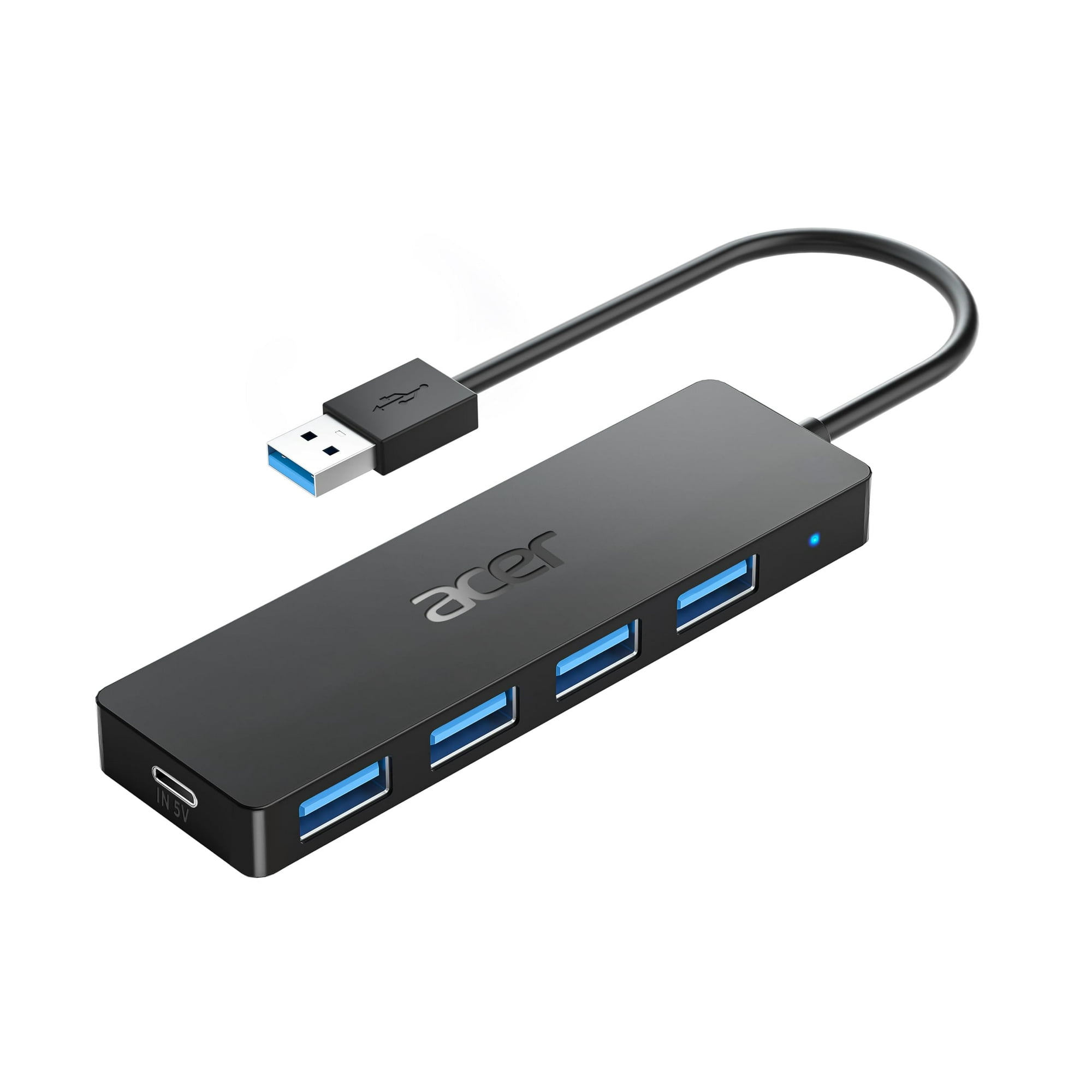 Hub Usb Acer De 4 Puertos Usb 3.0 Con Puerto De Alimentación Tipo C Para Portátil