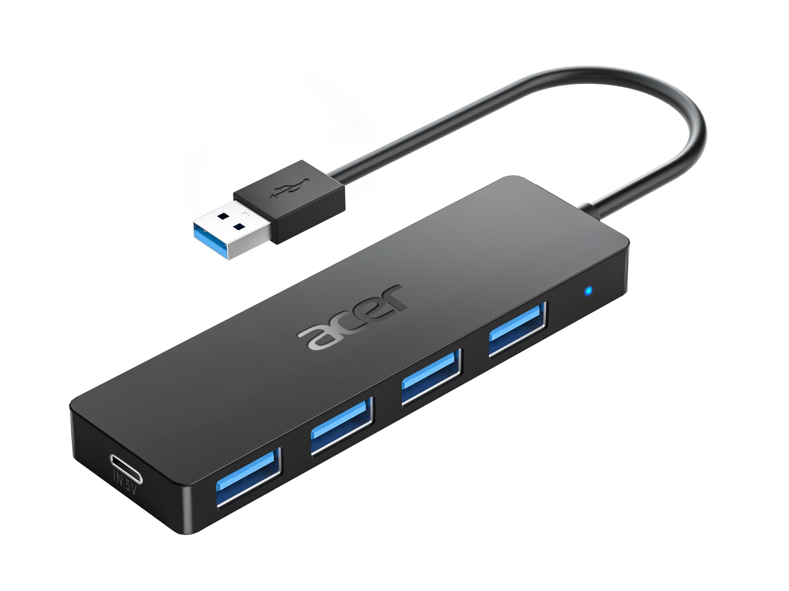 Acer Hub Usb 4 Puertos Usb 3.0 Con Puerto De Alimentación Tipo C
