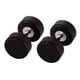 thumbnail image 3 of Madera Madera Mujeres Pendientes Stud Earrings Plugs Piercings Tornillo 8mm Negro, 3 of 4