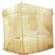 thumbnail image 1 of Cama de lujo estilo princesa con 3 aberturas laterales, cortina y dosel, mosquitera (amarillo M), 1 of 8