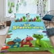 thumbnail image 2 of Lil Stompers Conjunto de sábanas temático, trío de piezas, cómodo y amigable con la piel, diseño único, regalo de decoración para el hogar para familiares, amigos y fans,135cm *200cm, 2 of 6