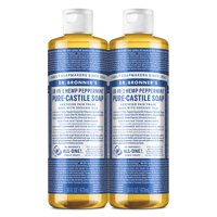 Jabón Líquido Dr. Bronner'S Pure-Castile Peppermint, 473 Ml, Paquete De 2
